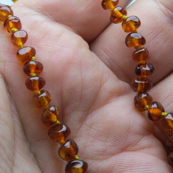Authentic Amber Teething Unisex Necklace 12.5" Infant/Baby Premium Quality - Picture 3 of 5